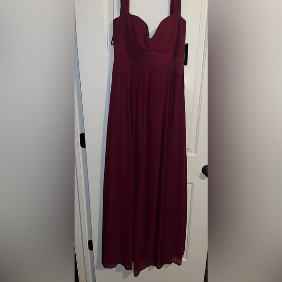 Lulus Harmonious Love Burgundy Off-the-Shoulder Maxi Dress - Picture 6 of 11